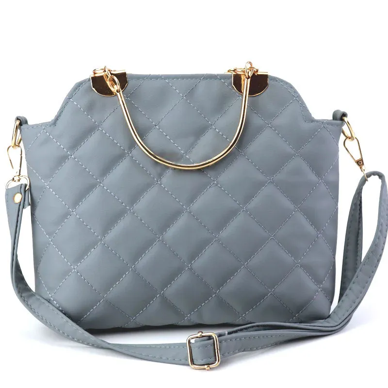 Ch Quilted Top Handle Shoulder Bag Purse #22