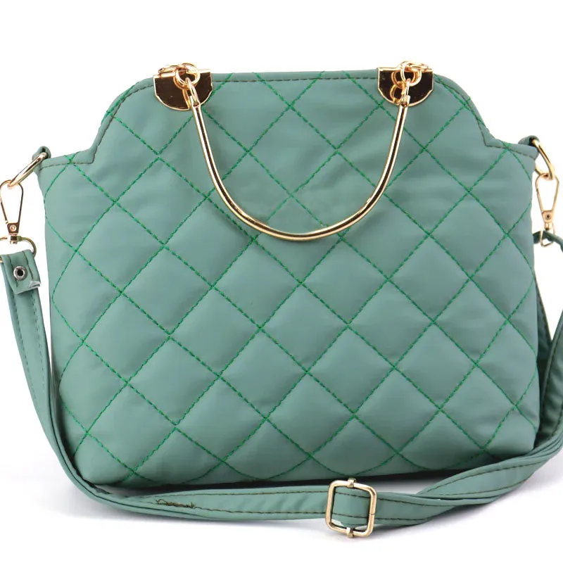 Ch Quilted Top Handle Shoulder Bag Purse #22