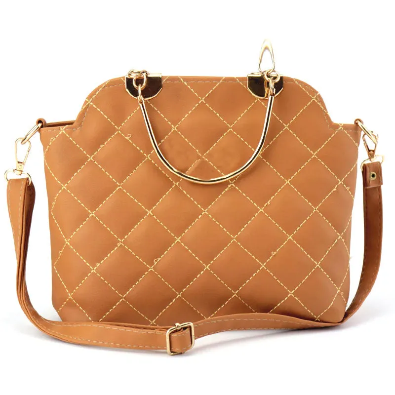 Ch Quilted Top Handle Shoulder Bag Purse #22