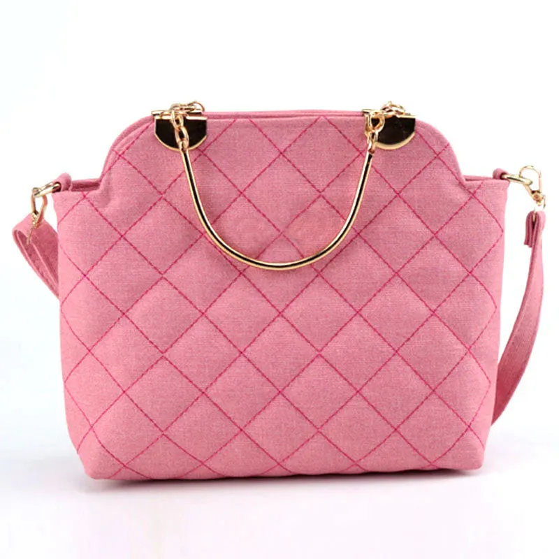 Ch Quilted Top Handle Shoulder Bag Purse #22