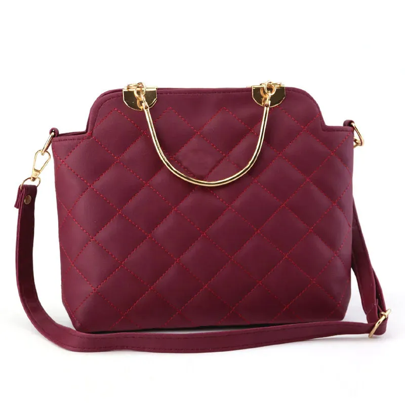 Ch Quilted Top Handle Shoulder Bag Purse #22