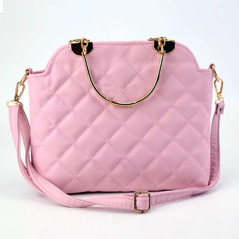 Ch Quilted Top Handle Shoulder Bag Purse #22