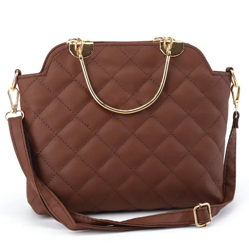 Ch Quilted Top Handle Shoulder Bag Purse #22
