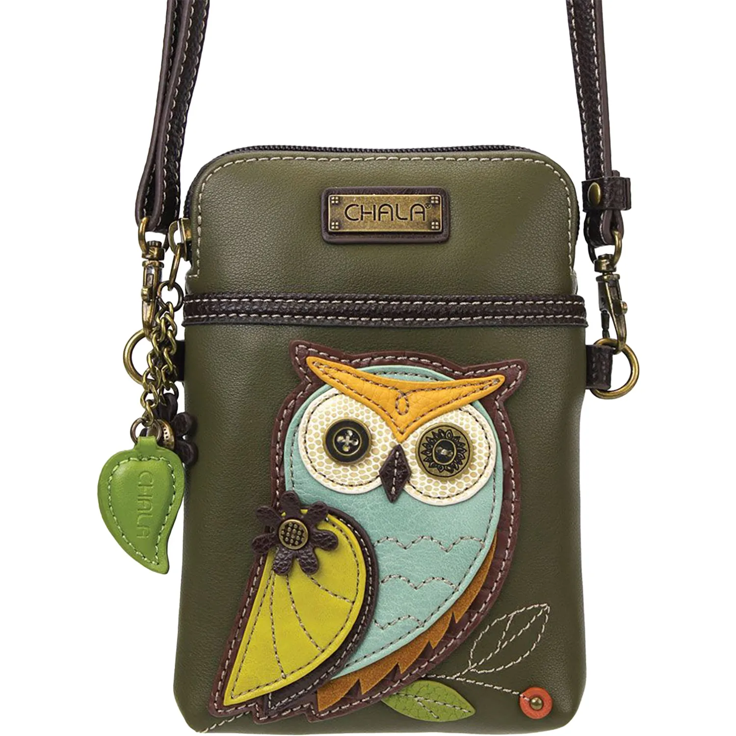 Chala Owl A Cellphone Xbody Olive Synthetic