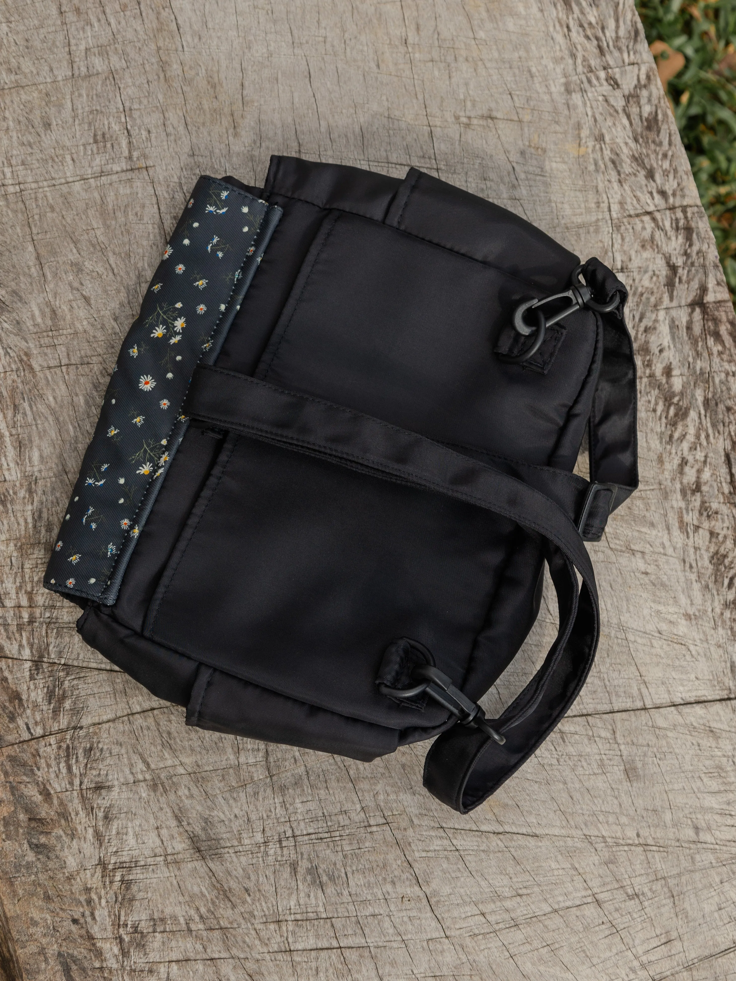 Chamomile Black Multi-Carry Crossbody Bag