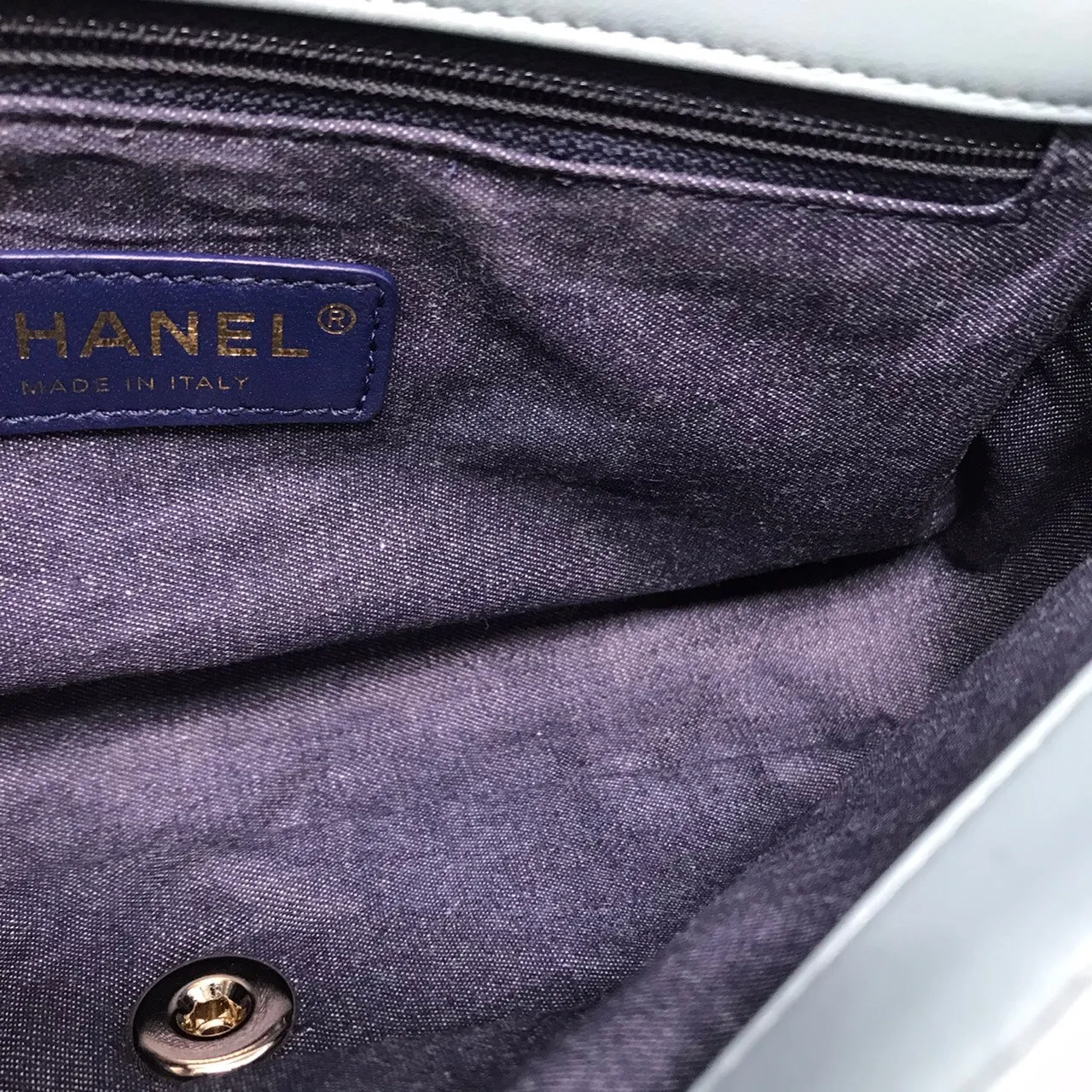 CHANEL 2020 Medium Lambskin Quilted Resin Bi-Color Elegant Chain Flap Bag Green ladies