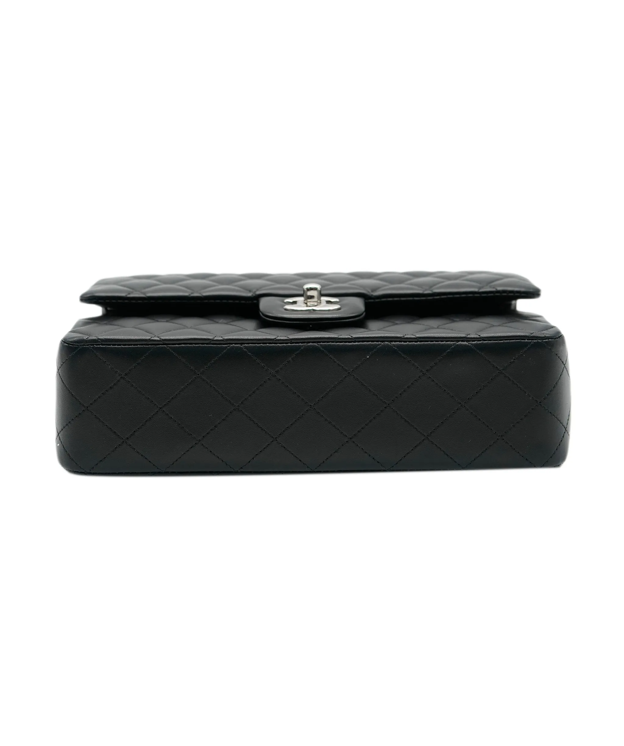 Chanel Black Leather Quilted Lambskin Medium Classic Flap Bag  ASC4267