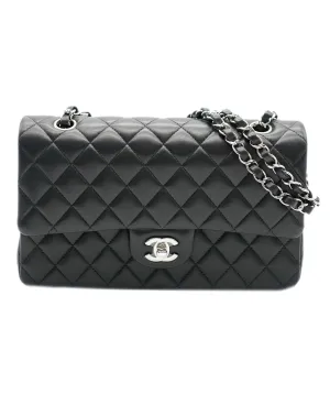 Chanel Black Leather Quilted Lambskin Medium Classic Flap Bag  ASC4267