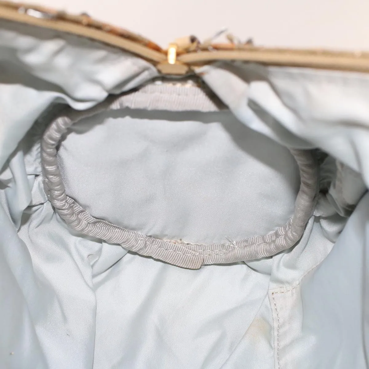 Chanel Boston Bag Patent leather Gold Tone CC Auth yb278