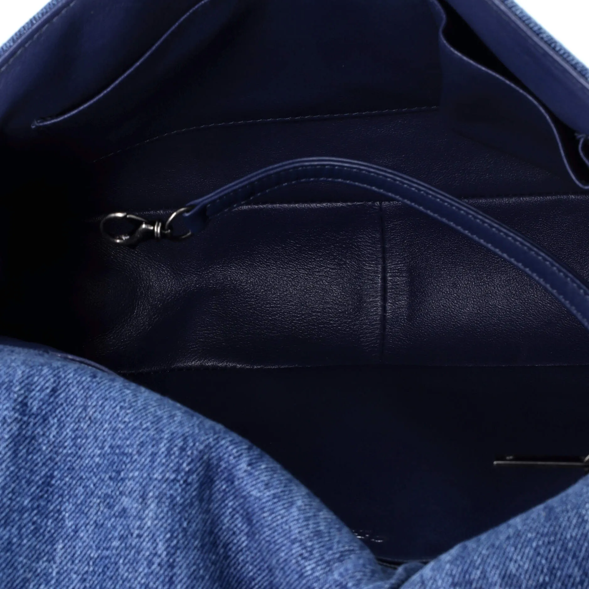 Chanel Boy Flap Bag Quilted Denim Large