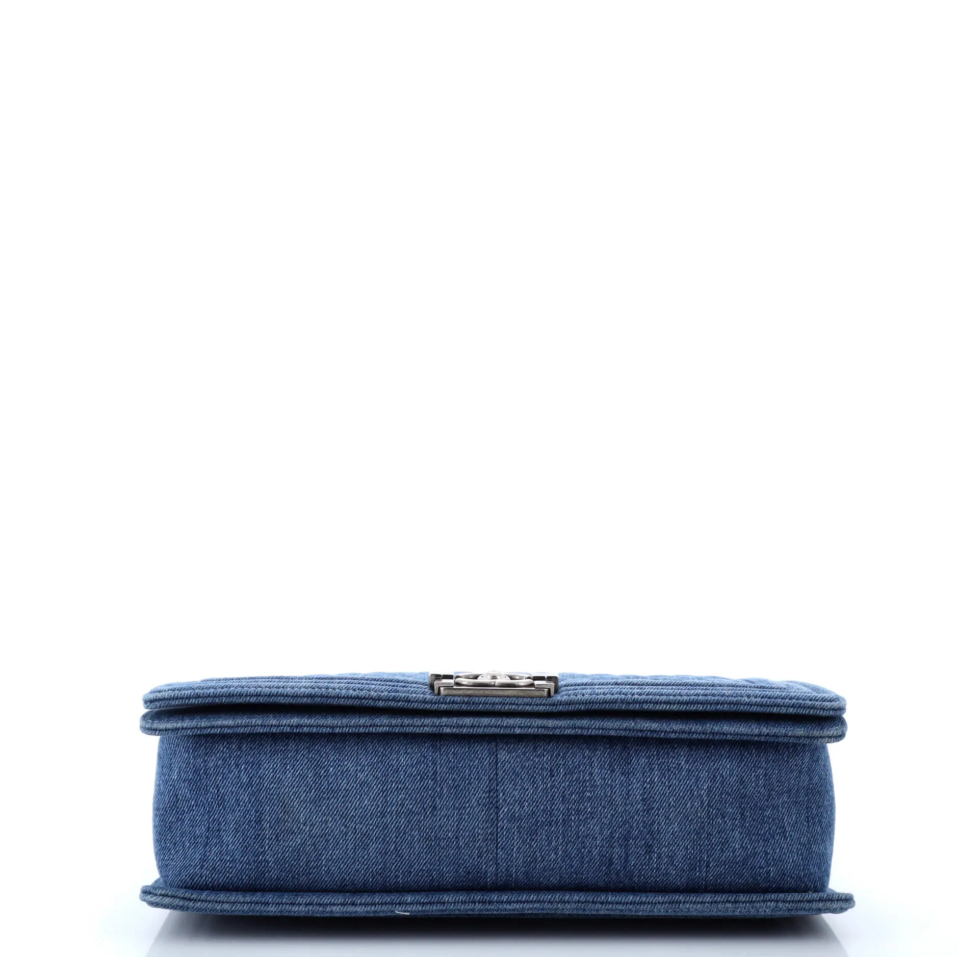 Chanel Boy Flap Bag Quilted Denim Large