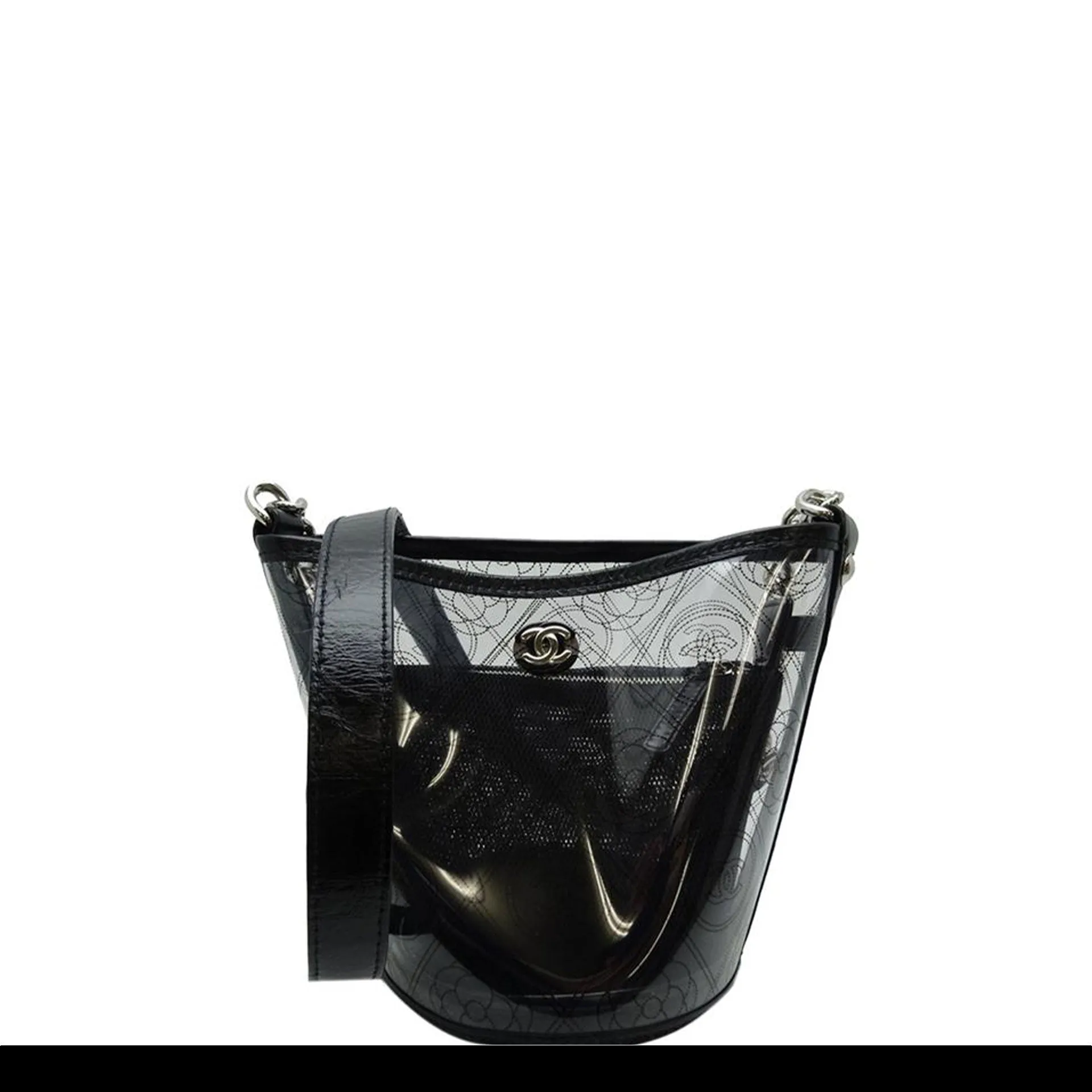 Chanel Bucket Vinyl Clear Pvc Shoulder Bag