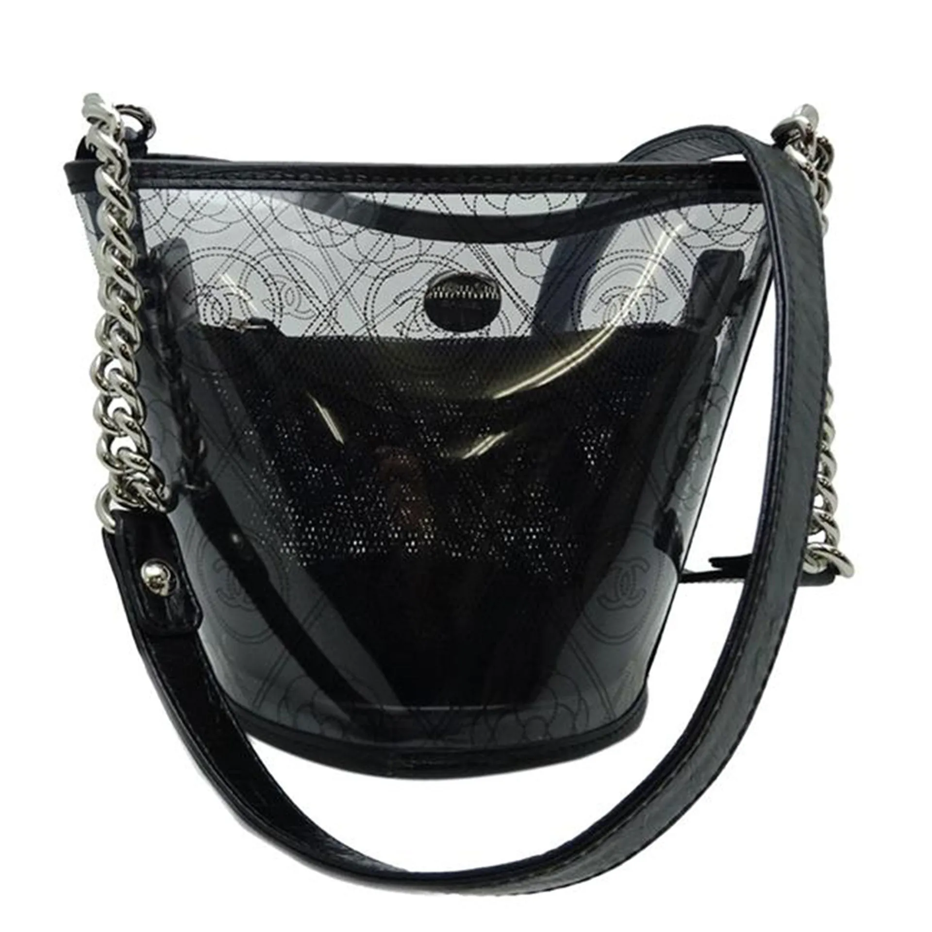Chanel Bucket Vinyl Clear Pvc Shoulder Bag