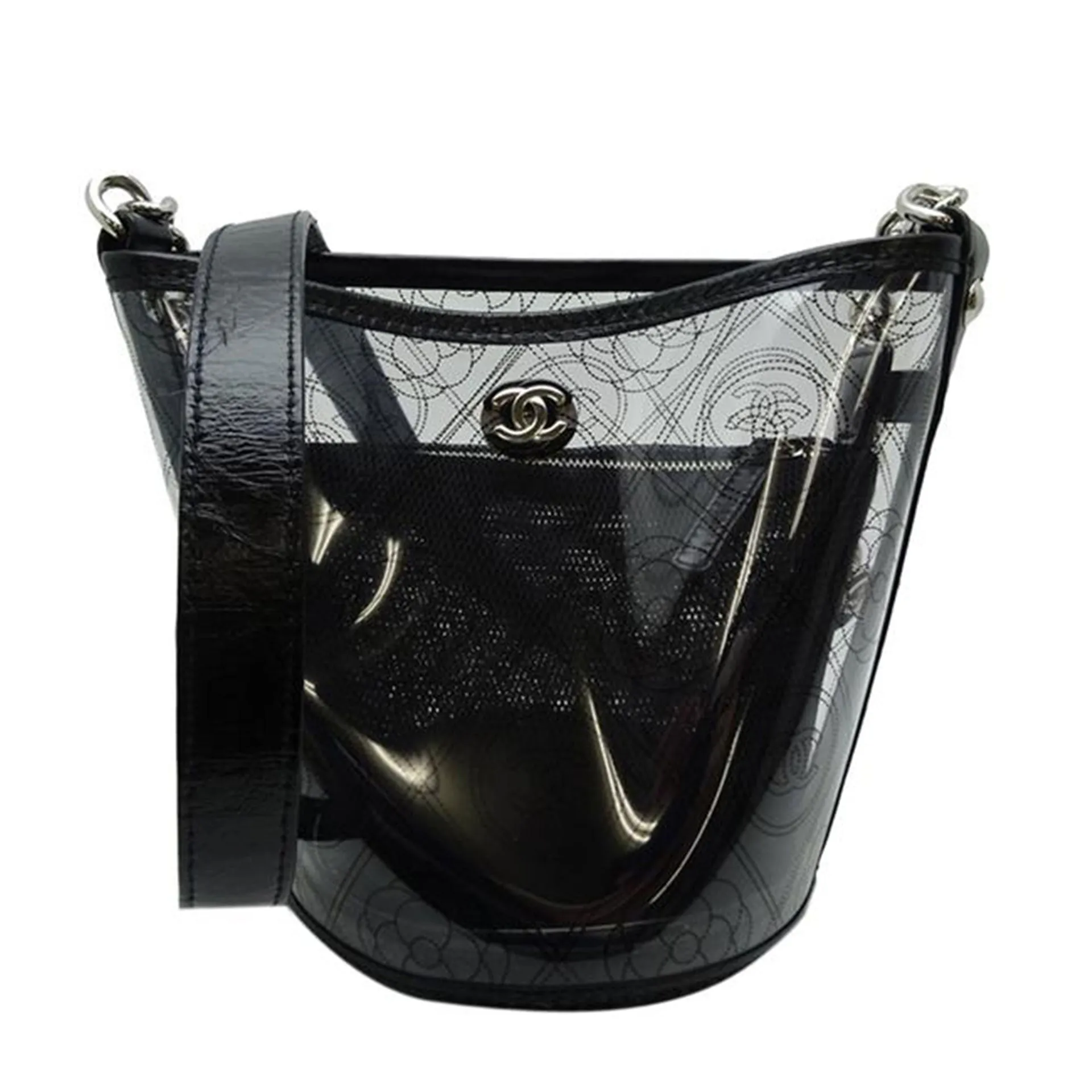 Chanel Bucket Vinyl Clear Pvc Shoulder Bag