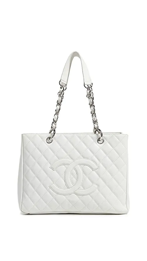 CHANEL CAVIAR QUILTED LAMBSKIN SHOPPER TOTE BAG