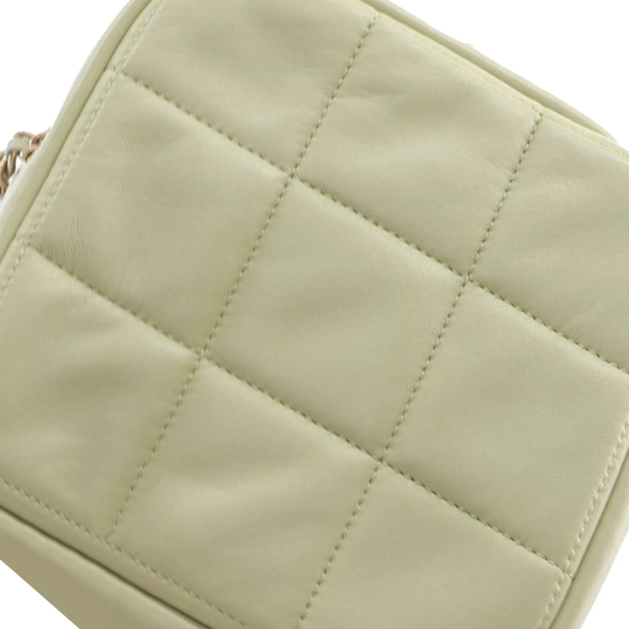 Chanel CC Lambskin Diamond Clutch with Chain Crossbody Bag
