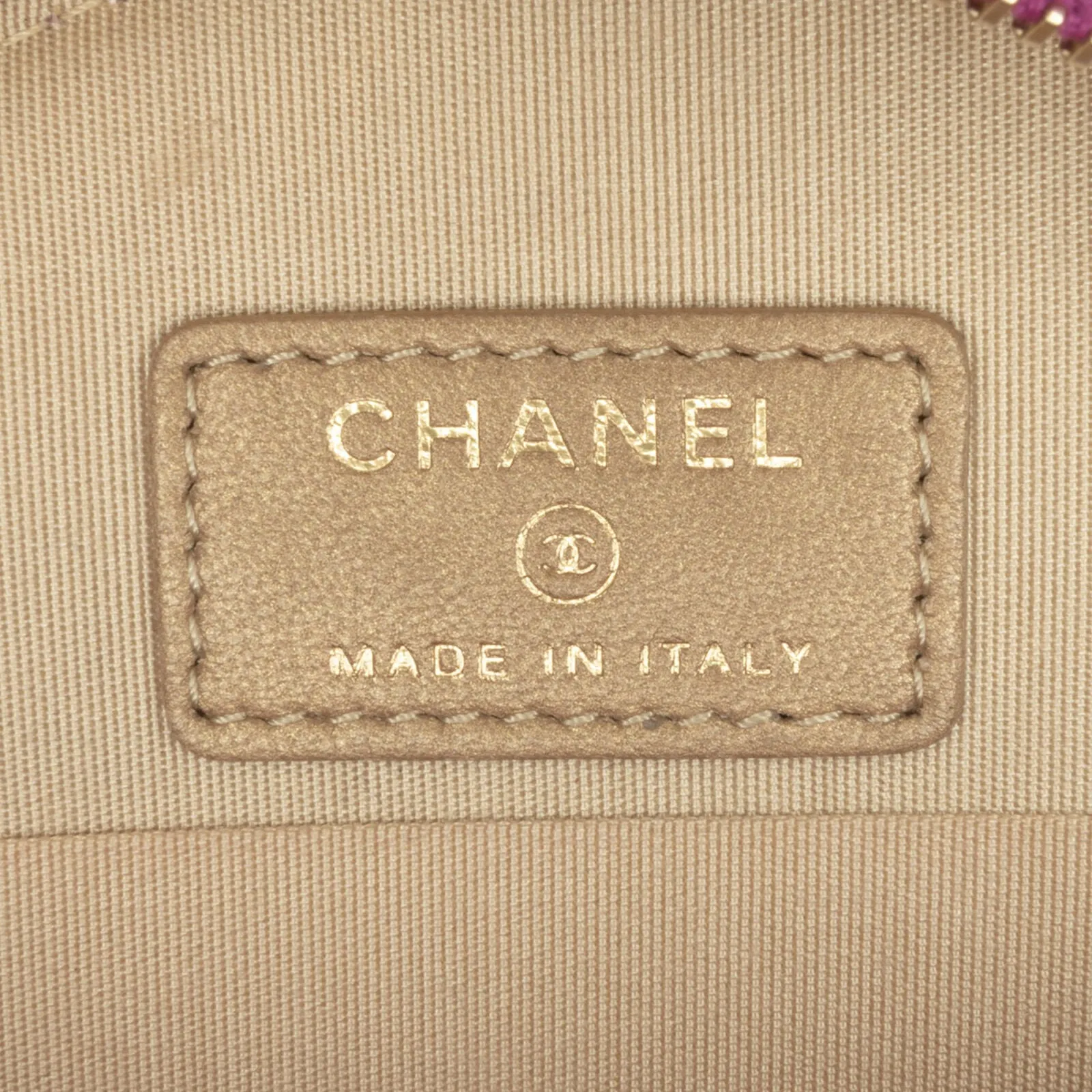 Chanel Cc Quilted Lambskin Pearl