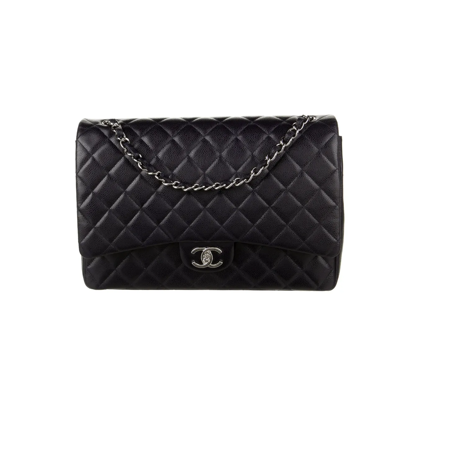 Chanel Classic Blue Maxi Double Flap Bag