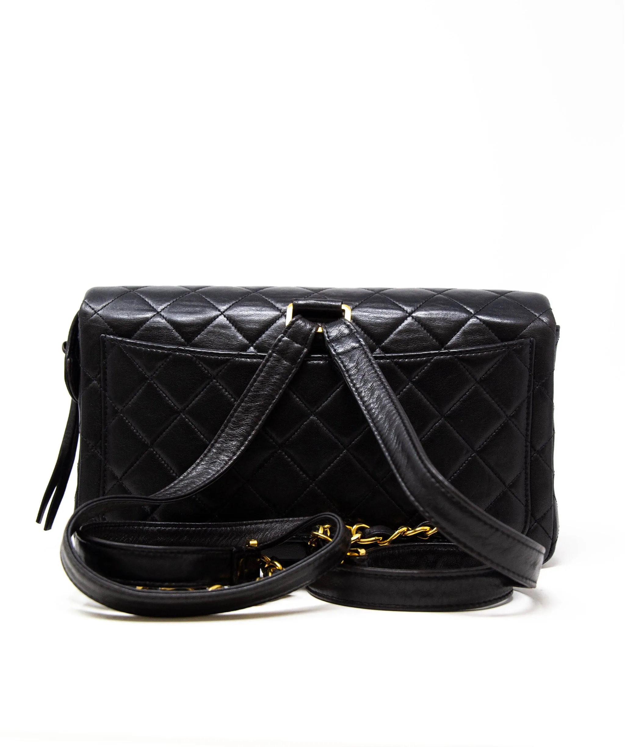 Chanel Classic Flap Backpack Bag Quilted Chain ASL3143