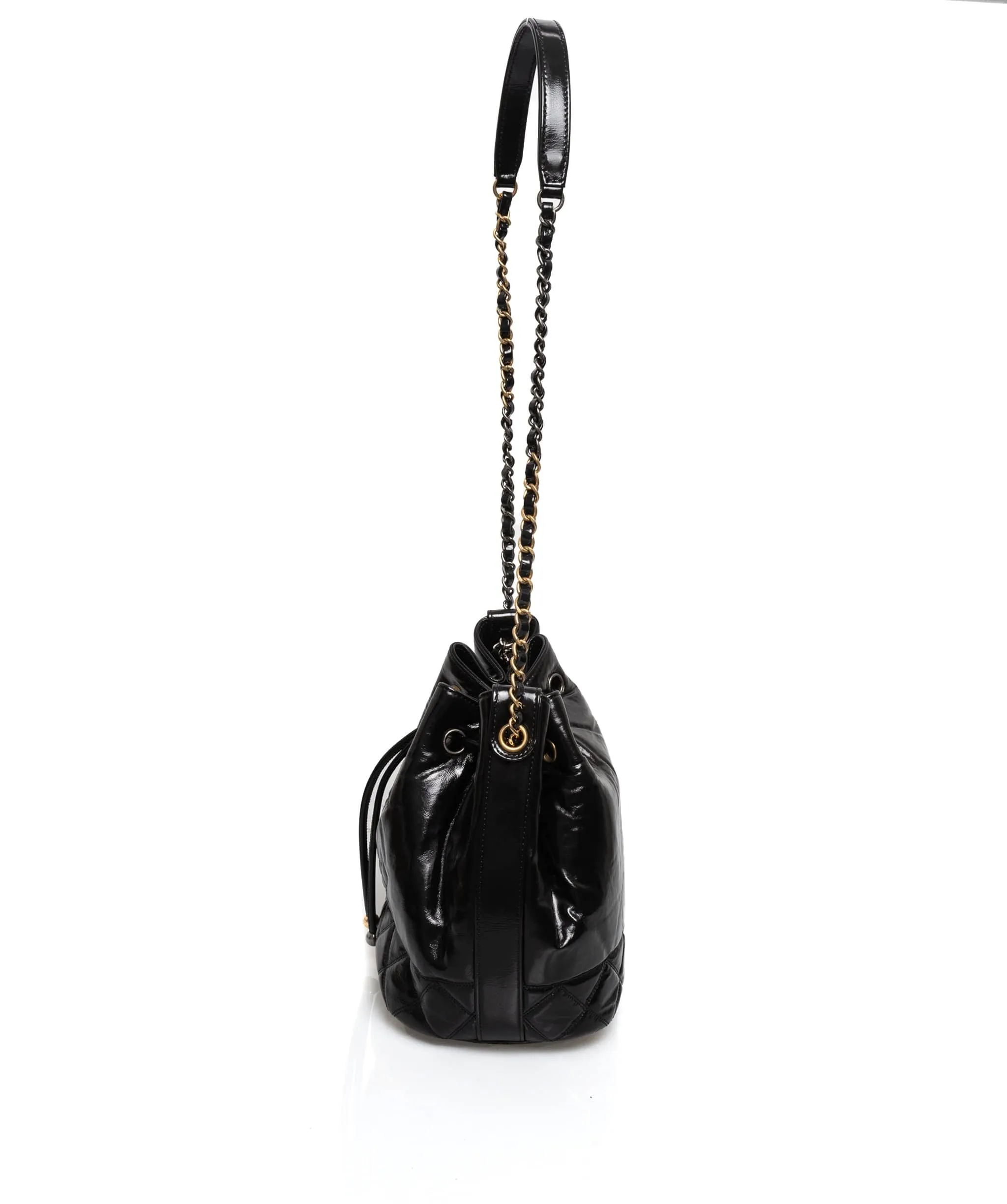 Chanel Gabrielle Patent Bucket Bag - AWL1442