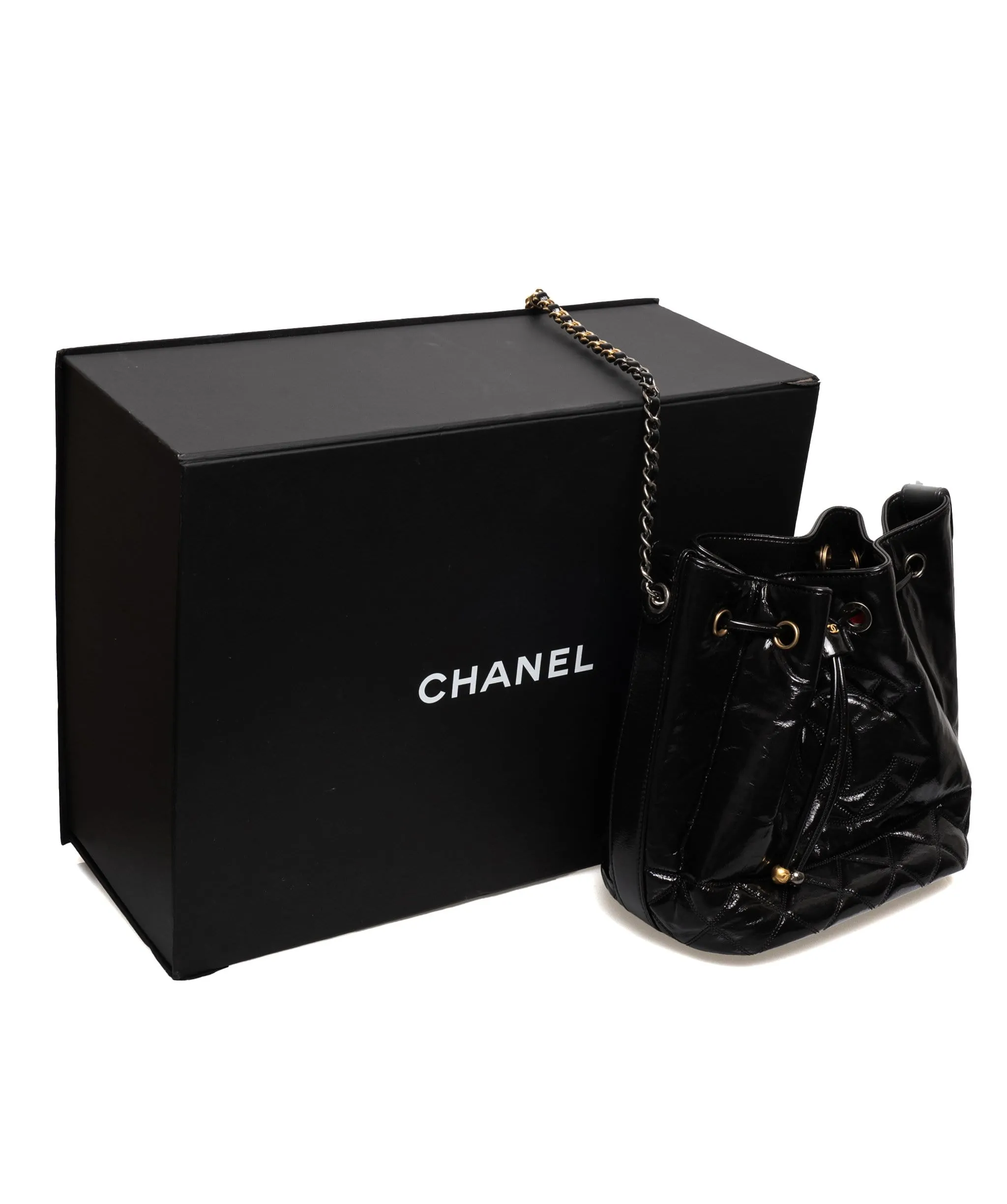 Chanel Gabrielle Patent Bucket Bag - AWL1442