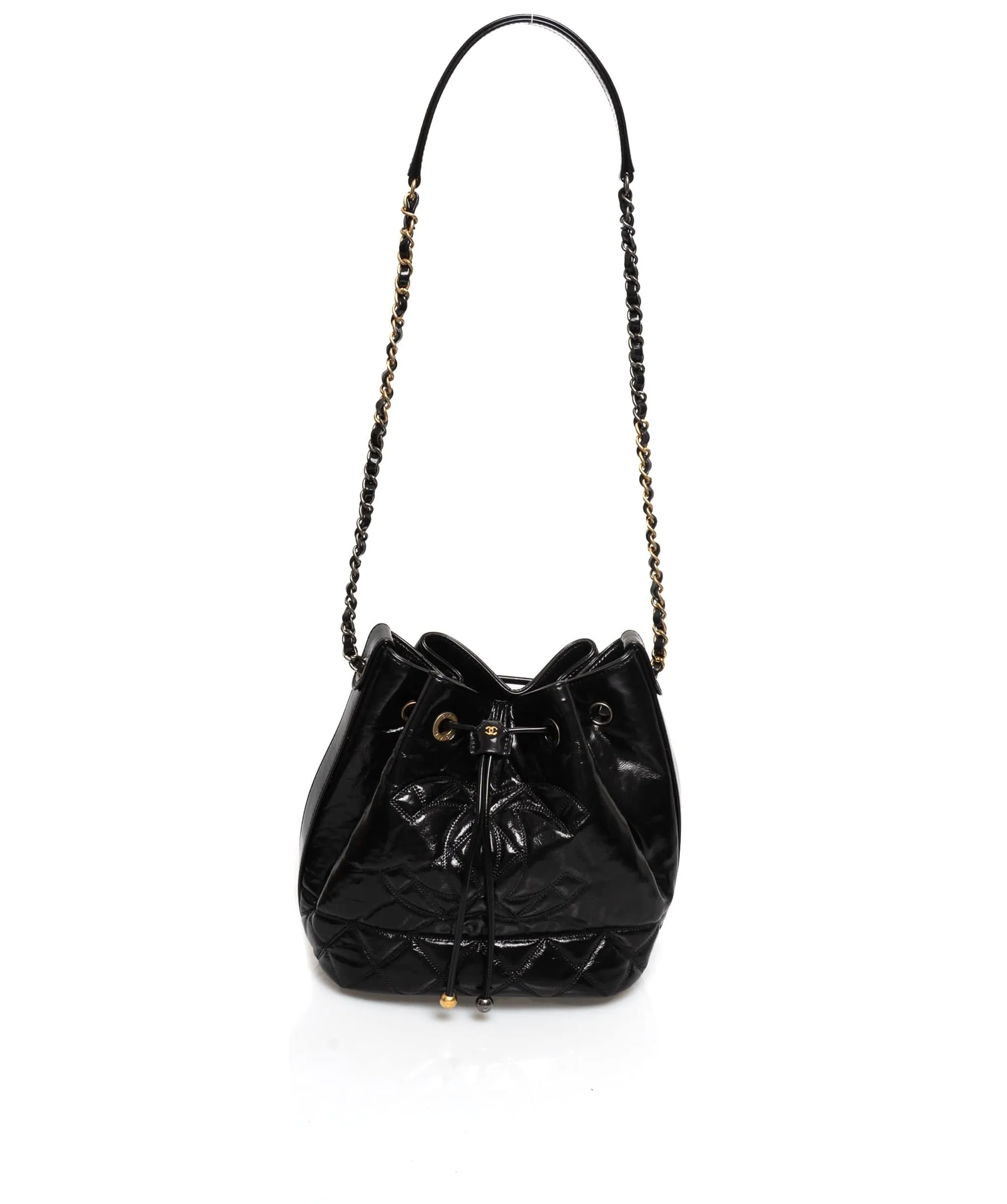 Chanel Gabrielle Patent Bucket Bag - AWL1442