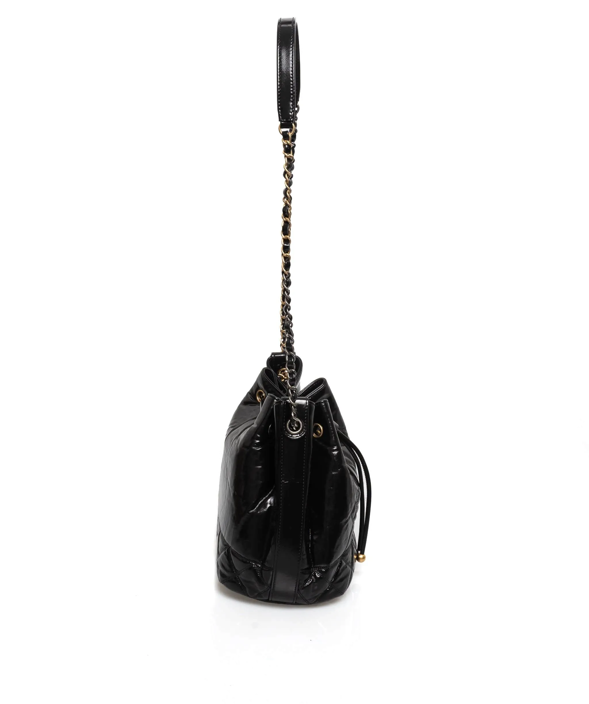 Chanel Gabrielle Patent Bucket Bag - AWL1442