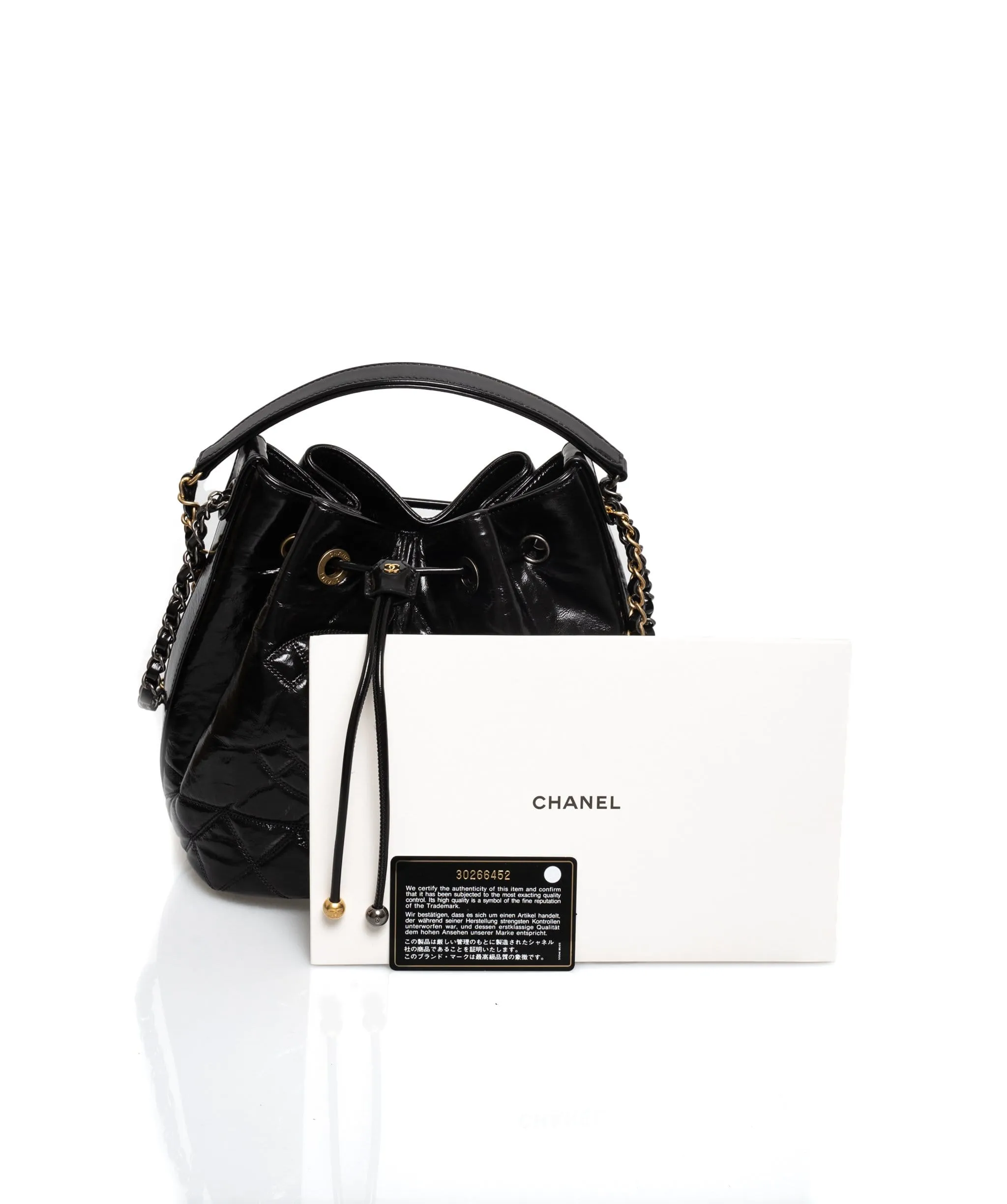 Chanel Gabrielle Patent Bucket Bag - AWL1442