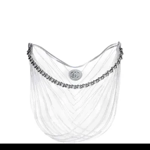 Chanel Hobo Handbag Transparent Teardrop Spring 2018 Clear PVC Tote