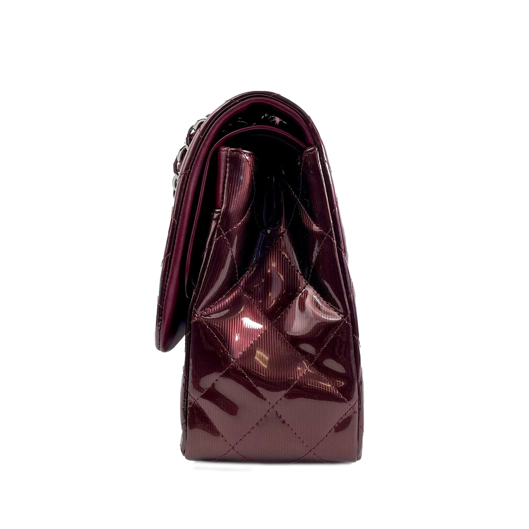 Chanel Jumbo Classic Patent Double Flap Shoulder Bag