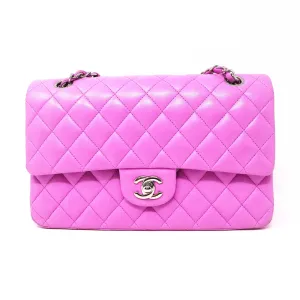 Chanel Medium Lilac Quilted Leather Classic Double Flap bag