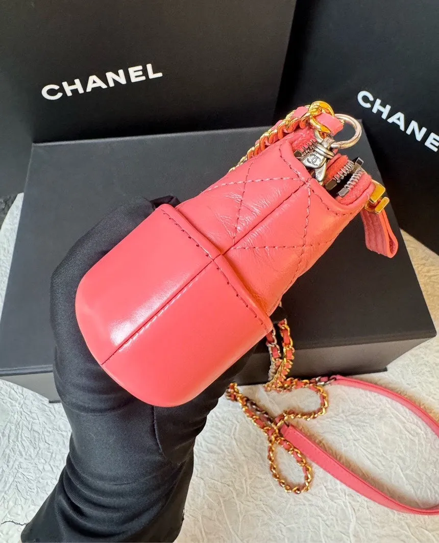 Chanel Mini Gabrielle Calfskin Pink Crossbody Bag