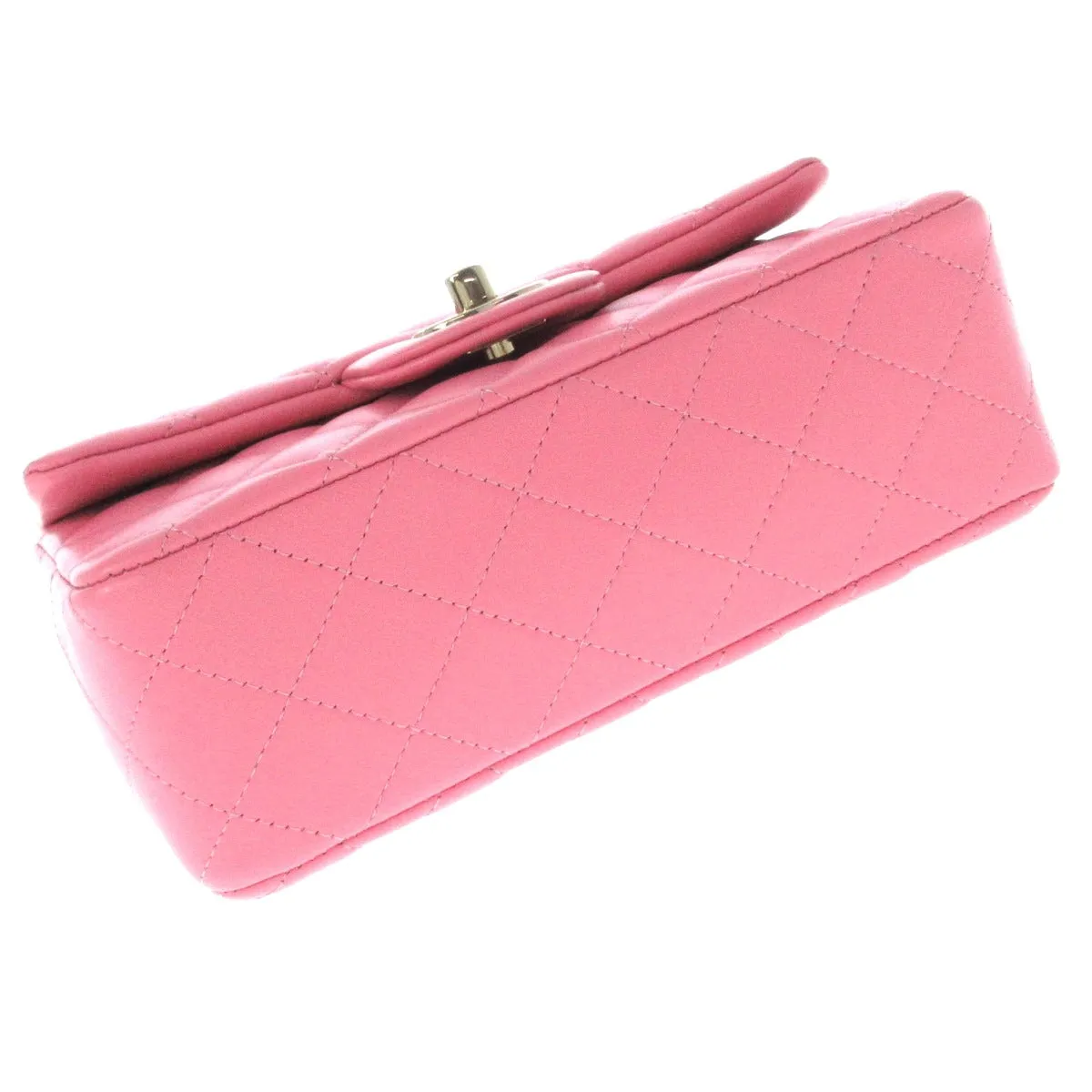 Chanel Mini Pink flap bag with Top Handle