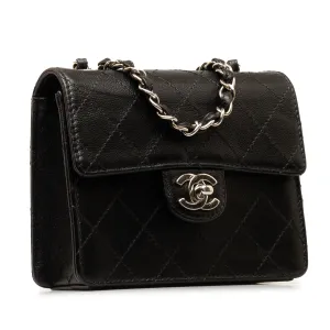 Chanel Mini Square Classic Quilted Caviar Flap Crossbody Bag