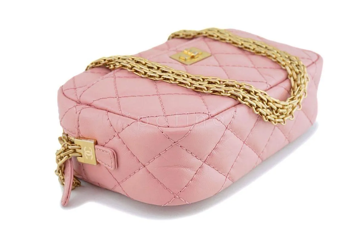 Chanel Pink Reissue 2.55 Mini Crossbody Classic Camera Case Bag