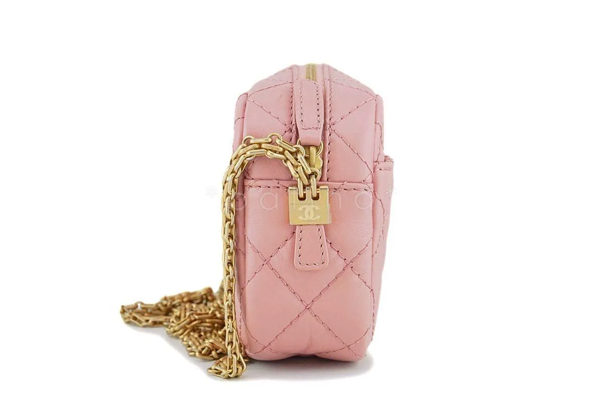 Chanel Pink Reissue 2.55 Mini Crossbody Classic Camera Case Bag