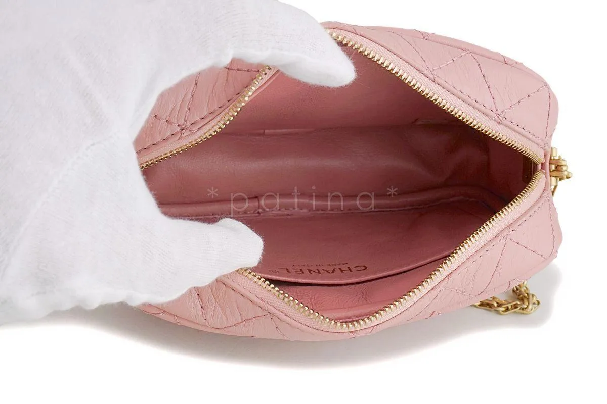 Chanel Pink Reissue 2.55 Mini Crossbody Classic Camera Case Bag
