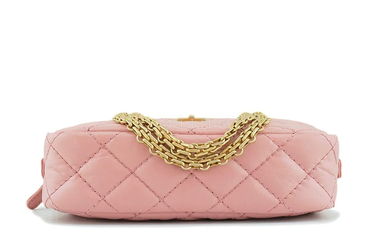 Chanel Pink Reissue 2.55 Mini Crossbody Classic Camera Case Bag