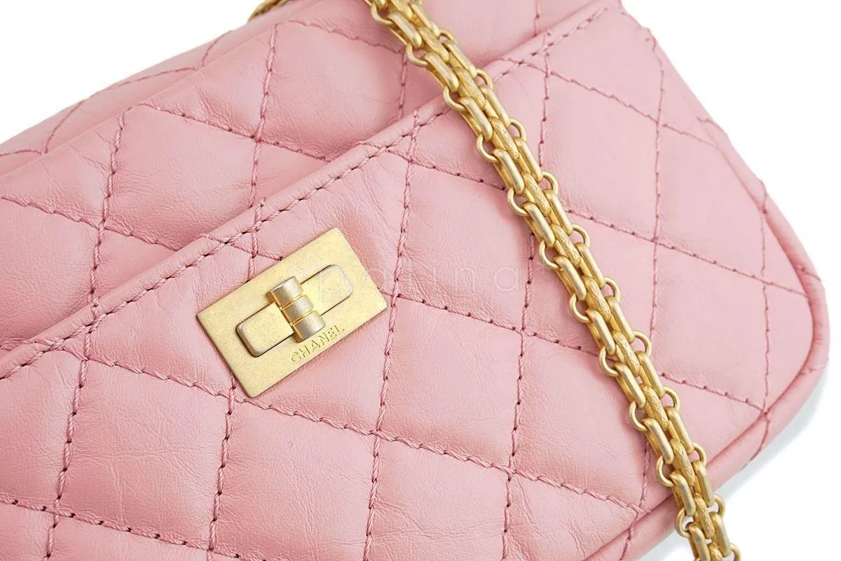 Chanel Pink Reissue 2.55 Mini Crossbody Classic Camera Case Bag
