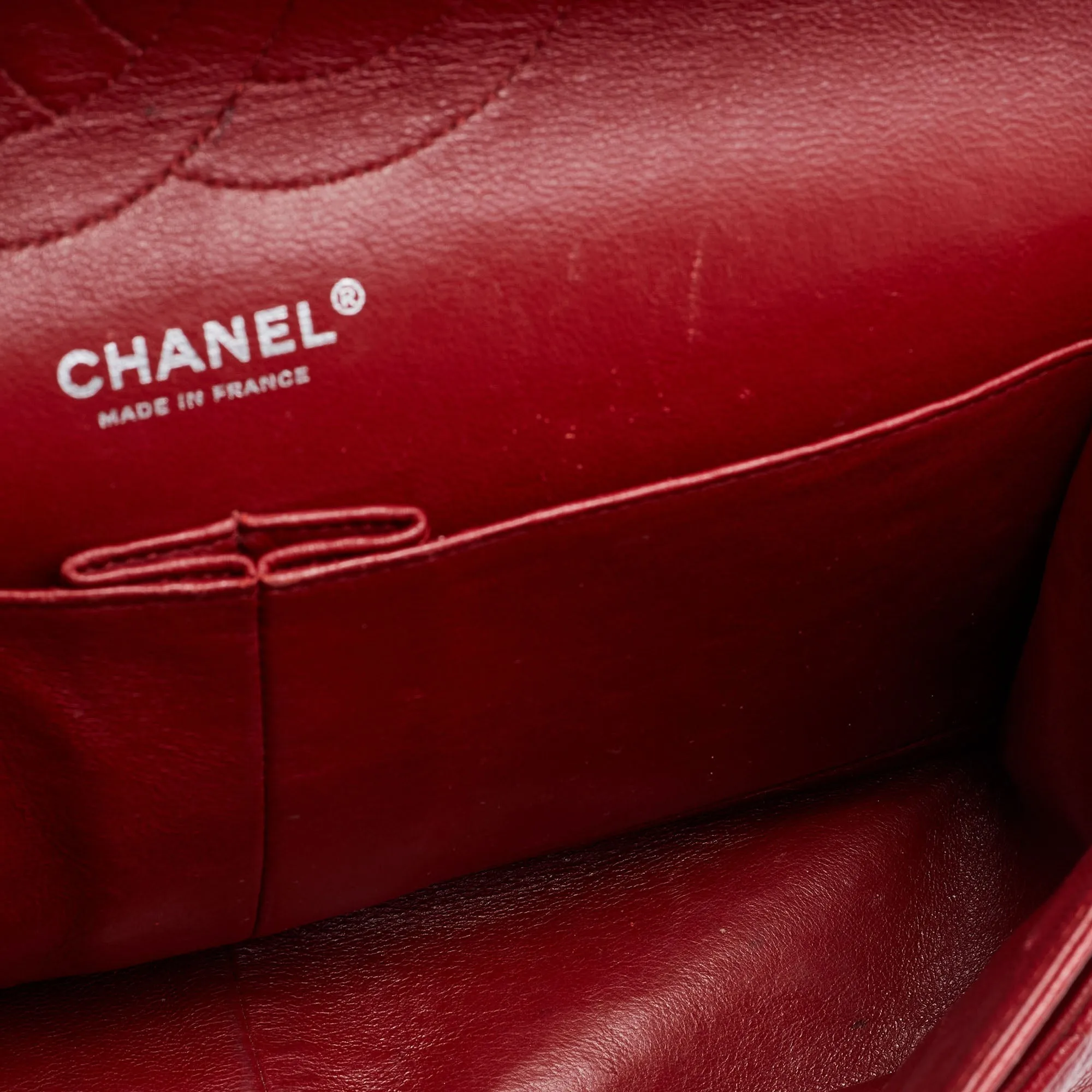 Chanel Red Quilted Caviar Leather Jumbo Classic Double Flap Bag