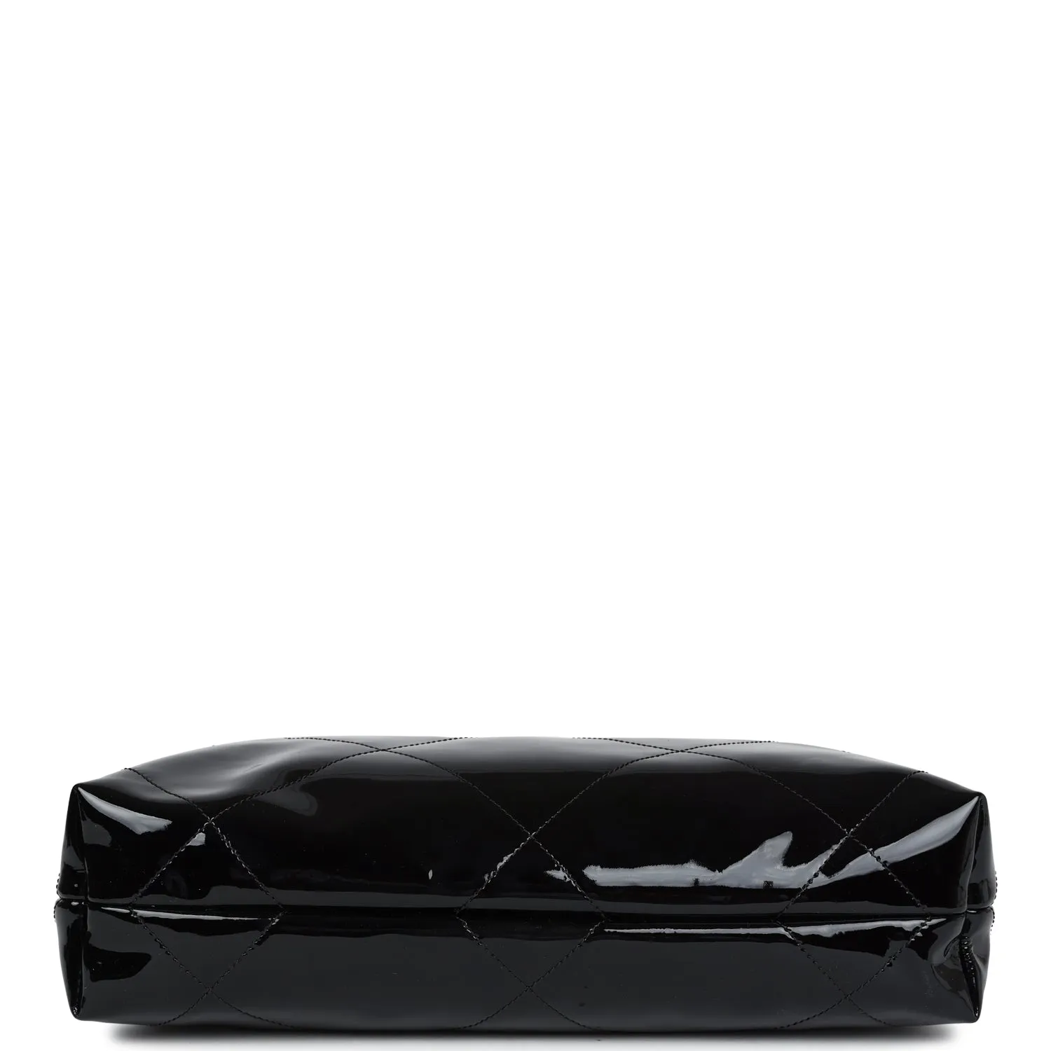 Chanel Small 22 Bag Black Shiny and Patent Calfskin Gold Hardware