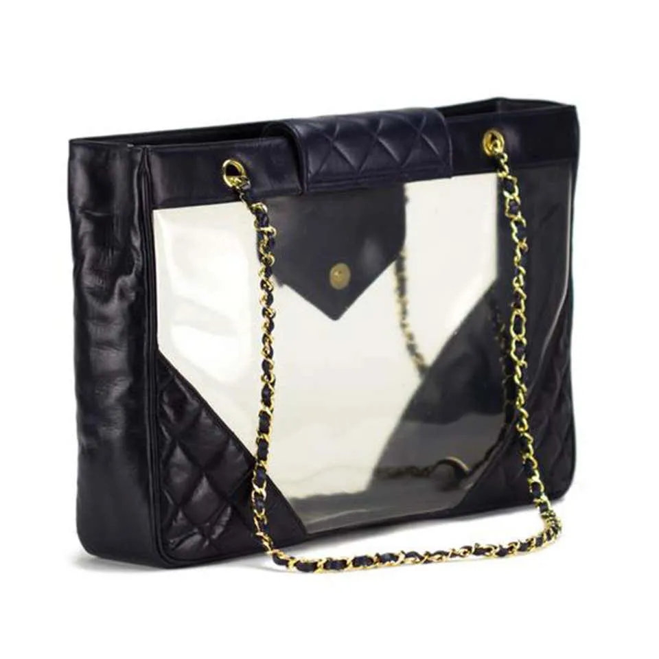Chanel Transparent Quilted XL Tote Bag