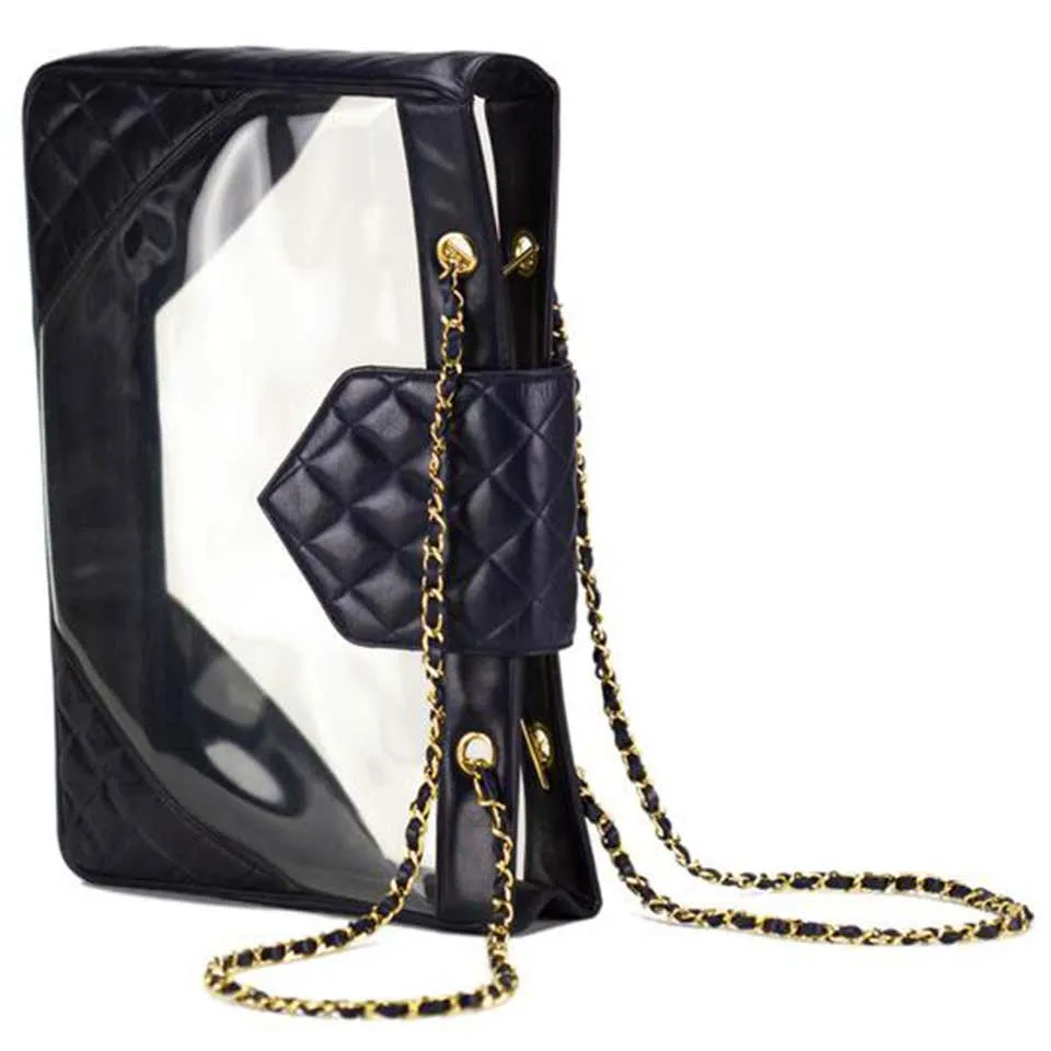 Chanel Transparent Quilted XL Tote Bag