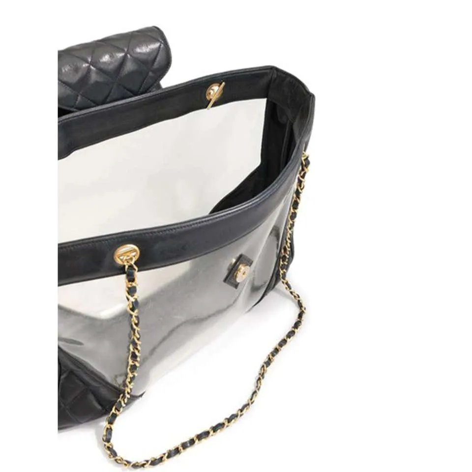 Chanel Transparent Quilted XL Tote Bag