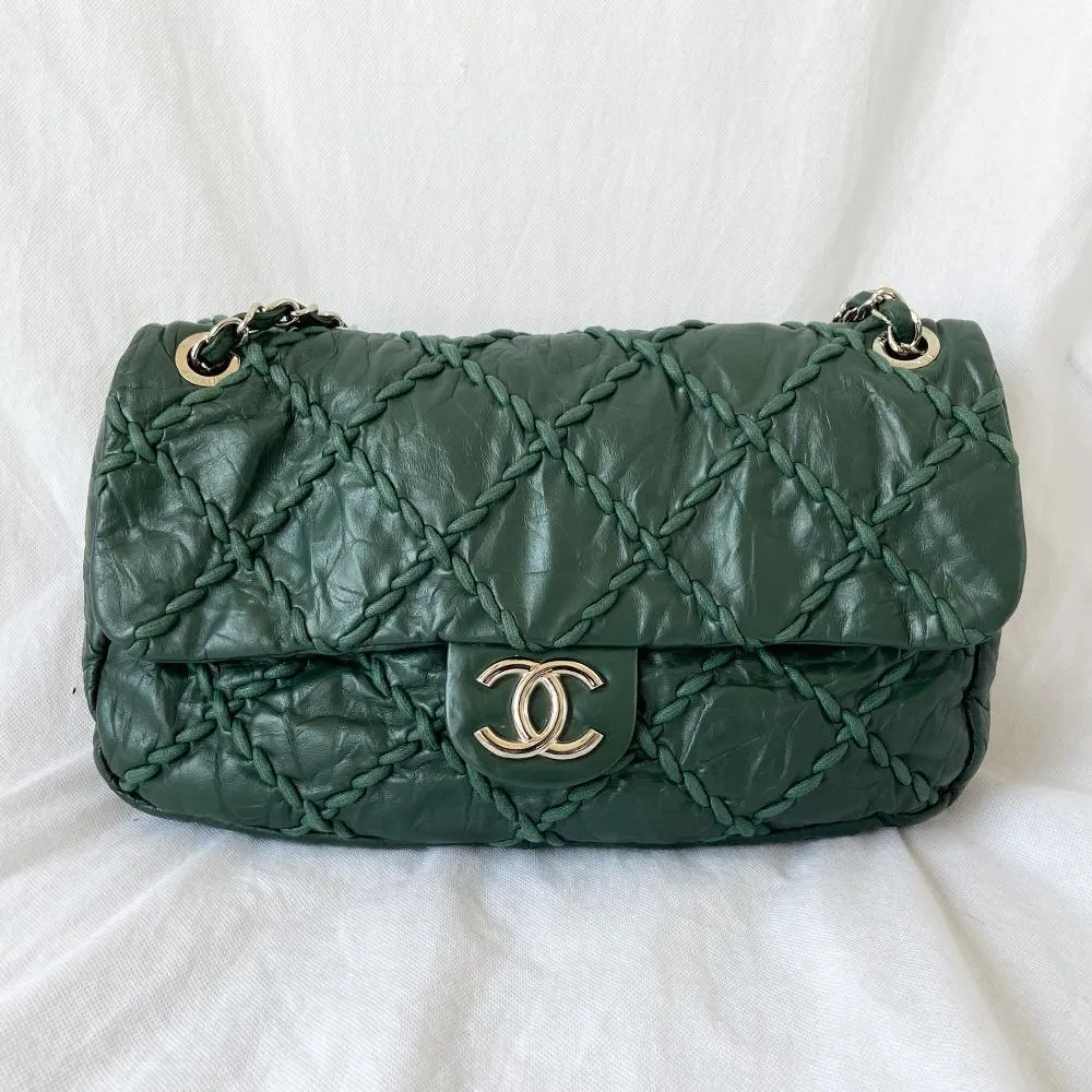 Chanel ultra stitch flap calfskin Shoulder Bag