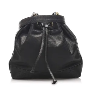 Chanel Vintage Black Caviar Skin CC Bucket Bag - AWL1544
