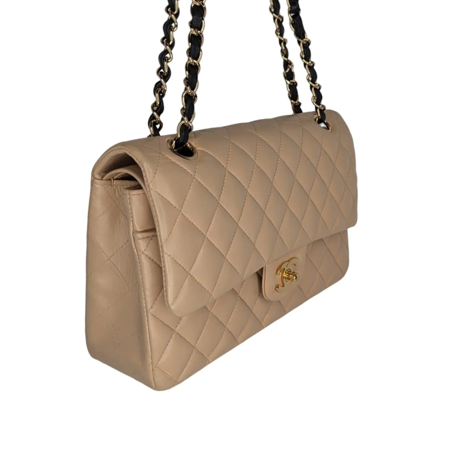 Chanel Vintage Classic Quilted Lambskin Medium Double Flap