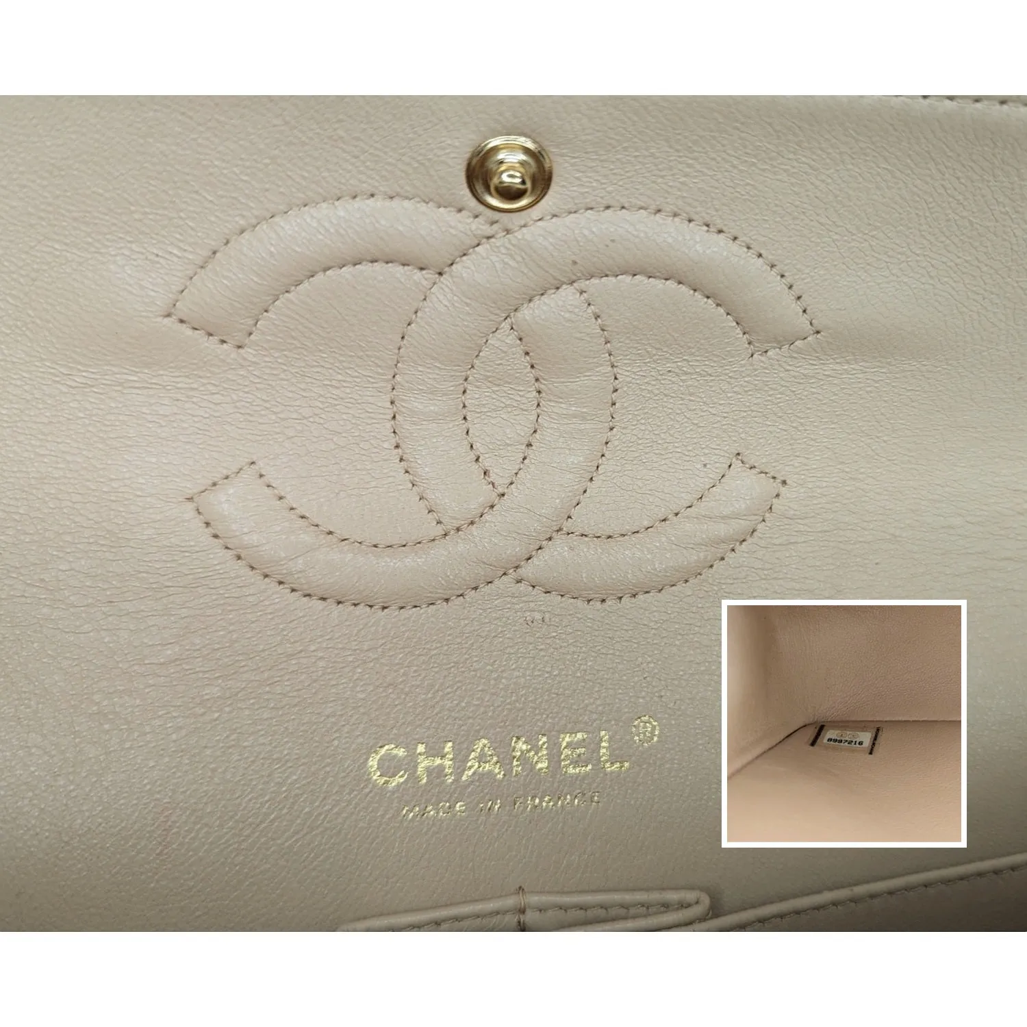 Chanel Vintage Classic Quilted Lambskin Medium Double Flap