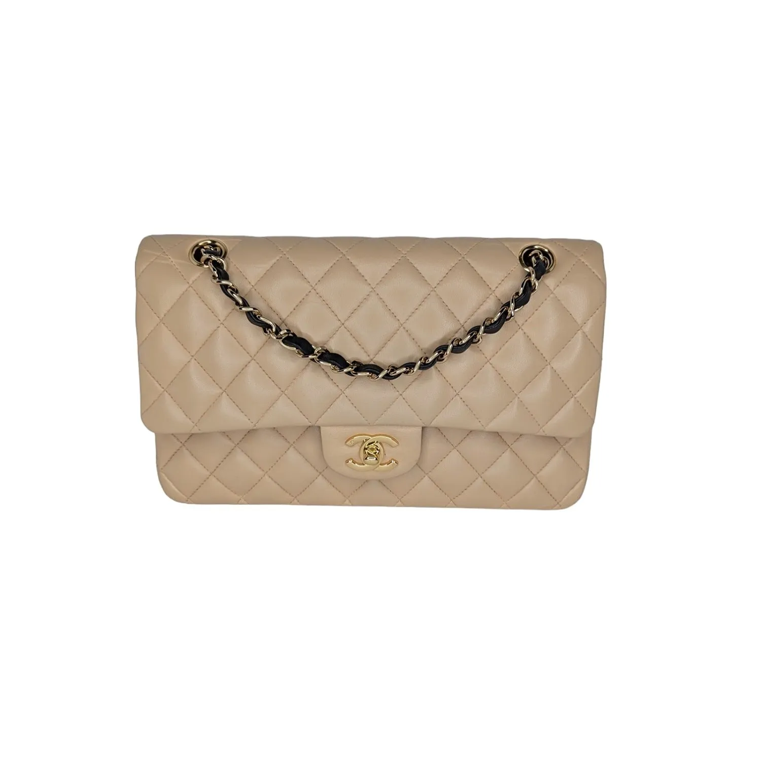 Chanel Vintage Classic Quilted Lambskin Medium Double Flap