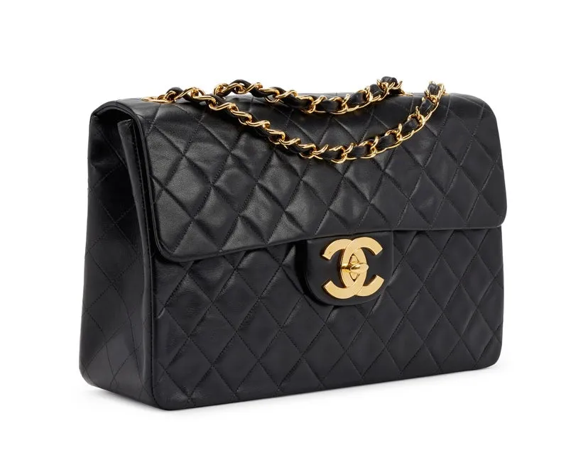 CHANEL VINTAGE JUMBO CLASSIC FLAP BAG